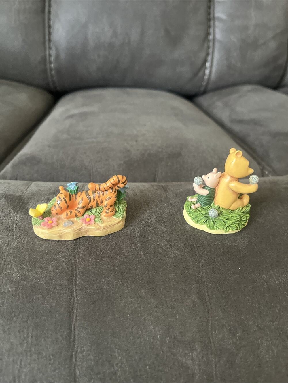 (2) Winnie The Pooh Tigger/Piglet Figurine. 3 Inches Long. Lenox